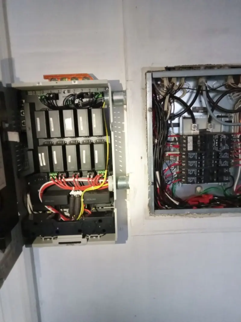 Electrical panel upgrade completed for Security Camera Wiring in Nellis AFB